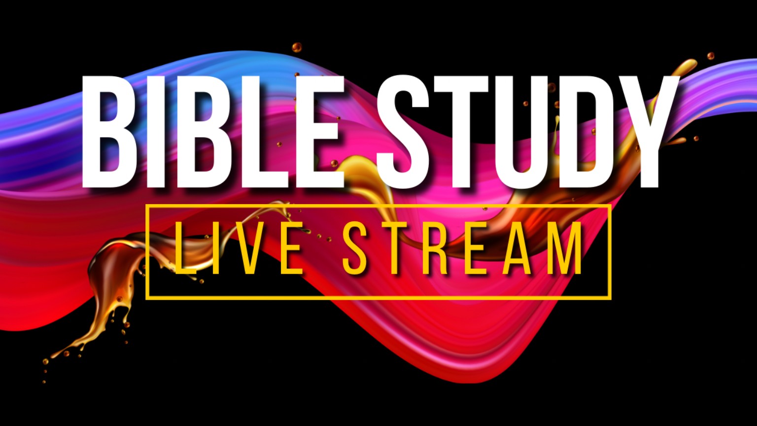 Original Bible study livestream artwork designed by Terrence L Pounds.