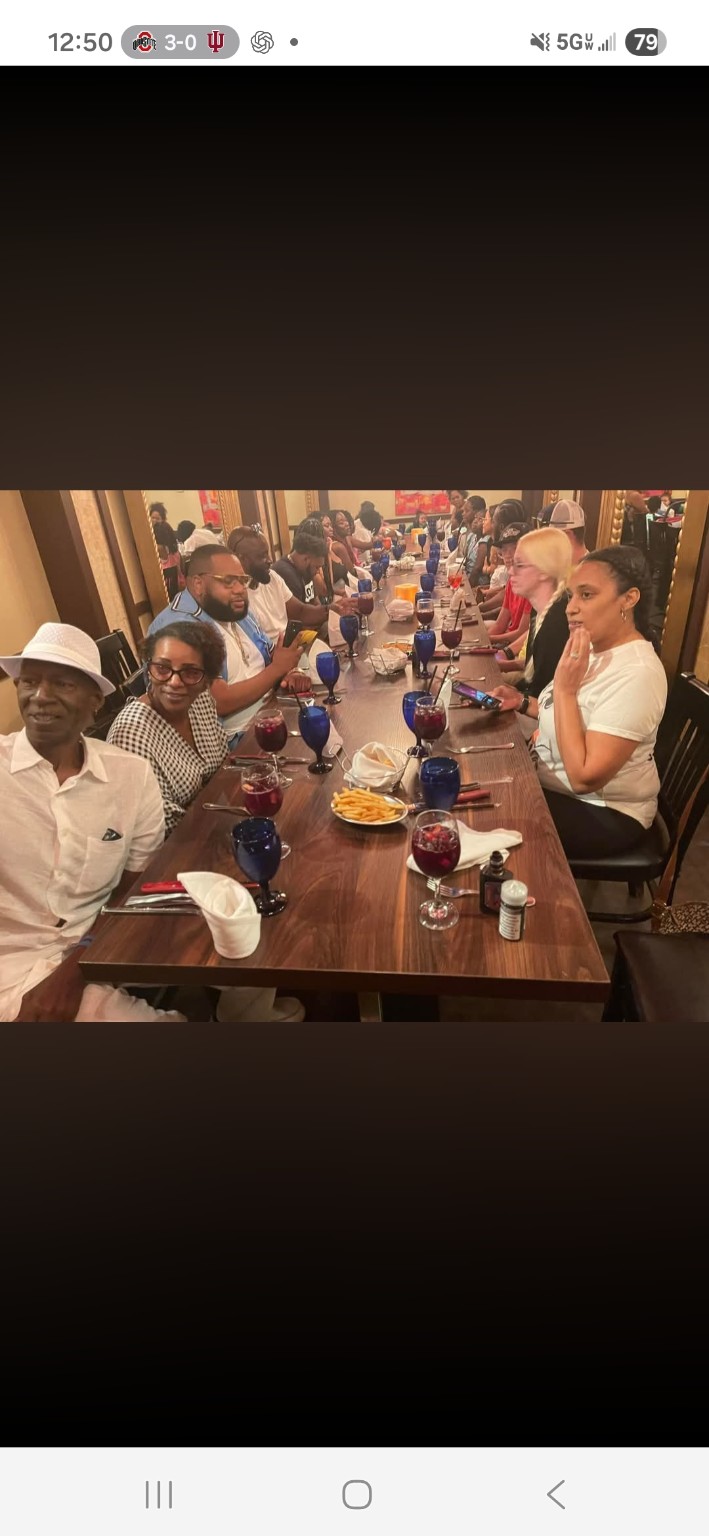 Our family and friends gathered for dinner at Texas de Brazil in Florida.